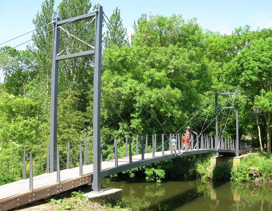 Cable Stay Bridge, Attingham Park - Ref 3241